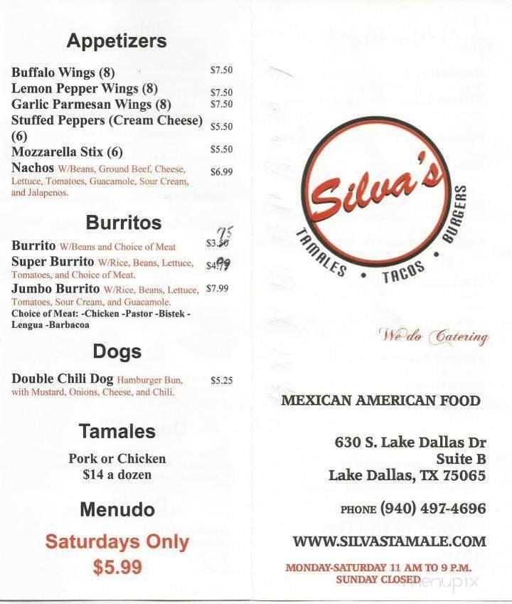 Menu page 1