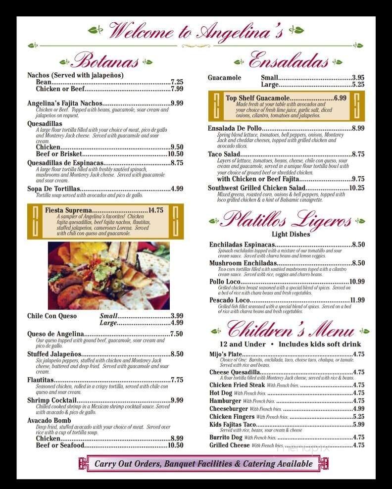 Menu page 1