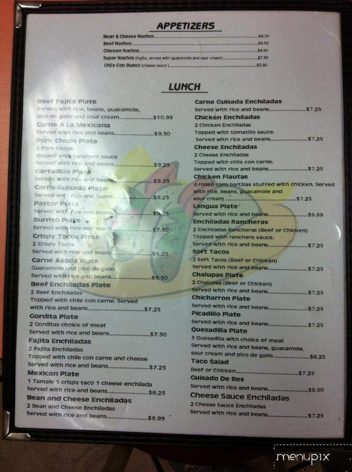 Menu page 2