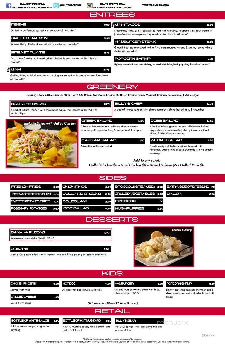 Menu page 2