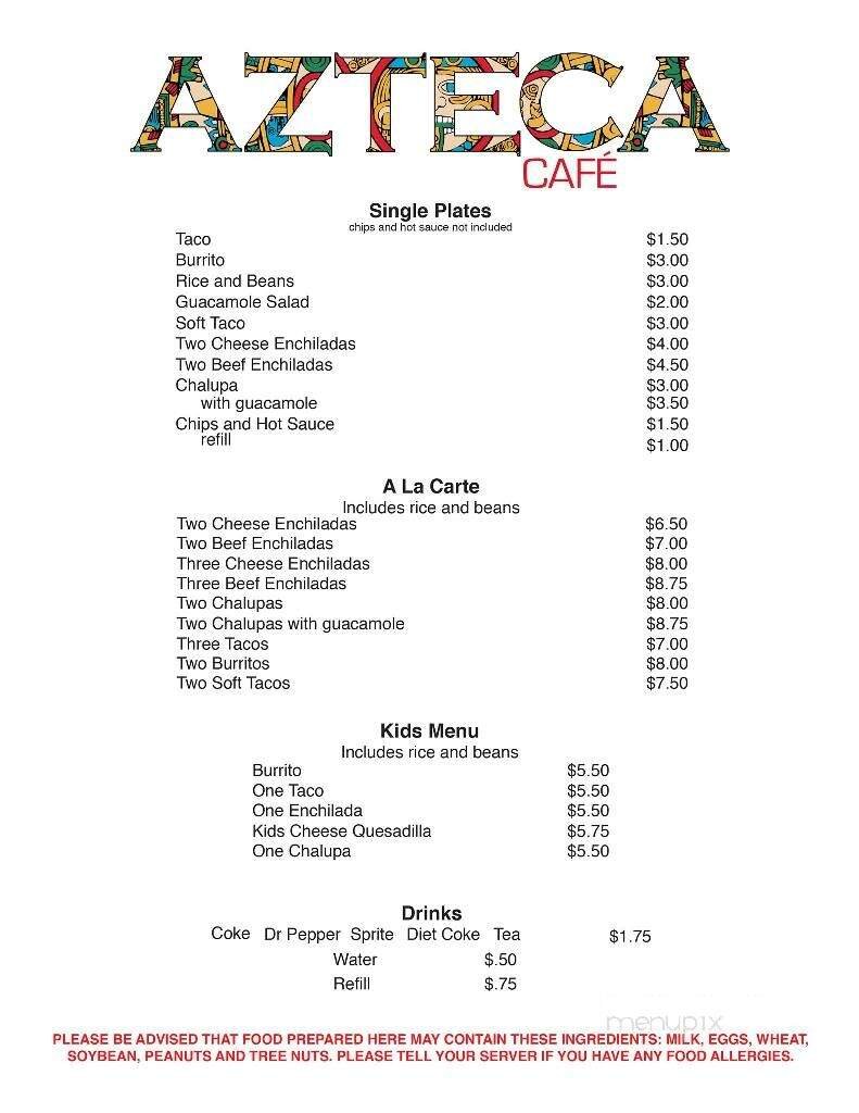 Menu page 2