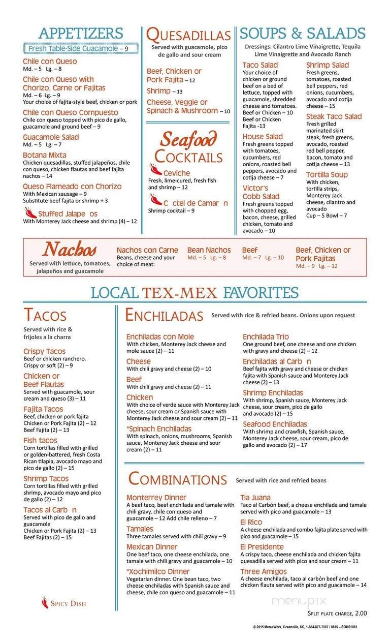 Menu page 1