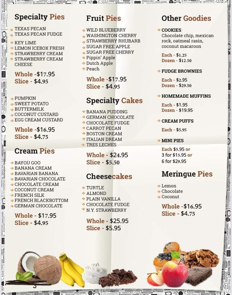 Menu page 1