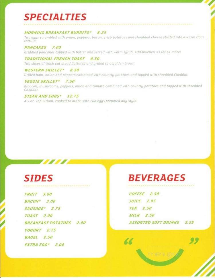 Menu page 2