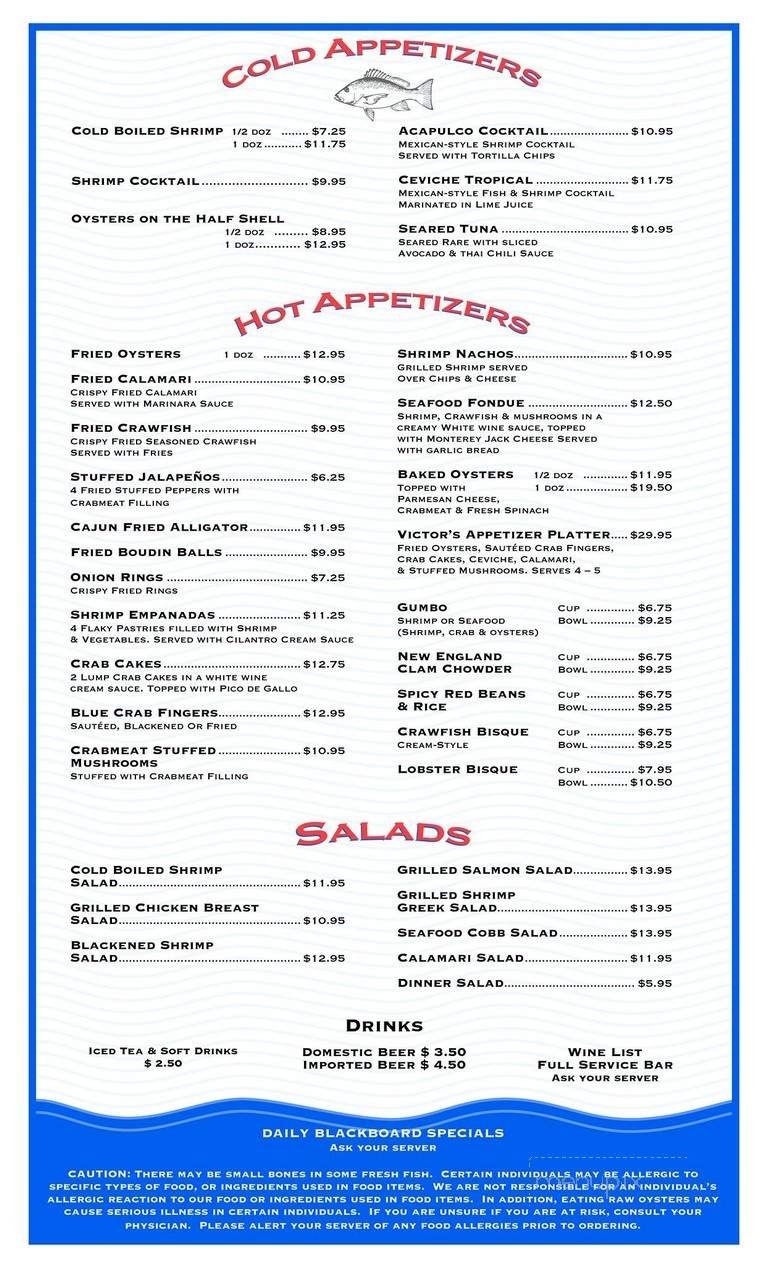 Menu page 1