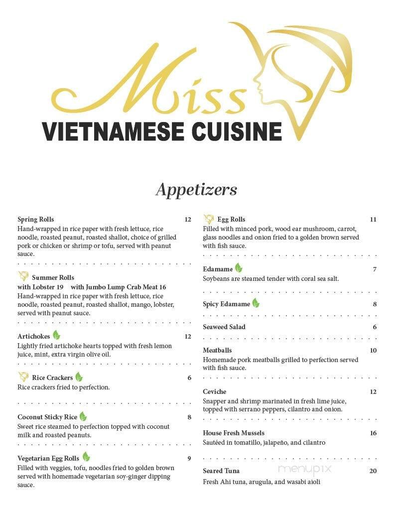 Menu page 1
