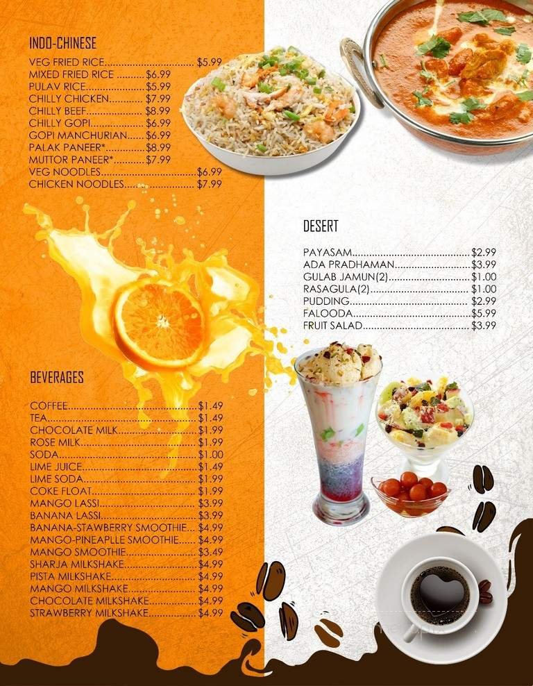Menu page 2