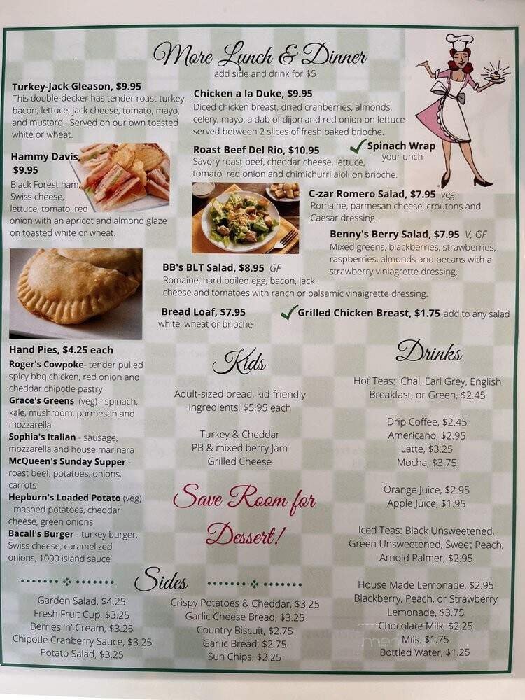 Menu page 1