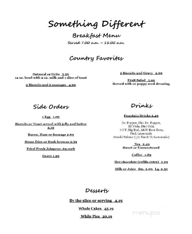 Menu page 2