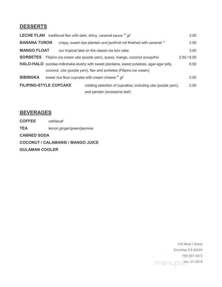 Menu page 3