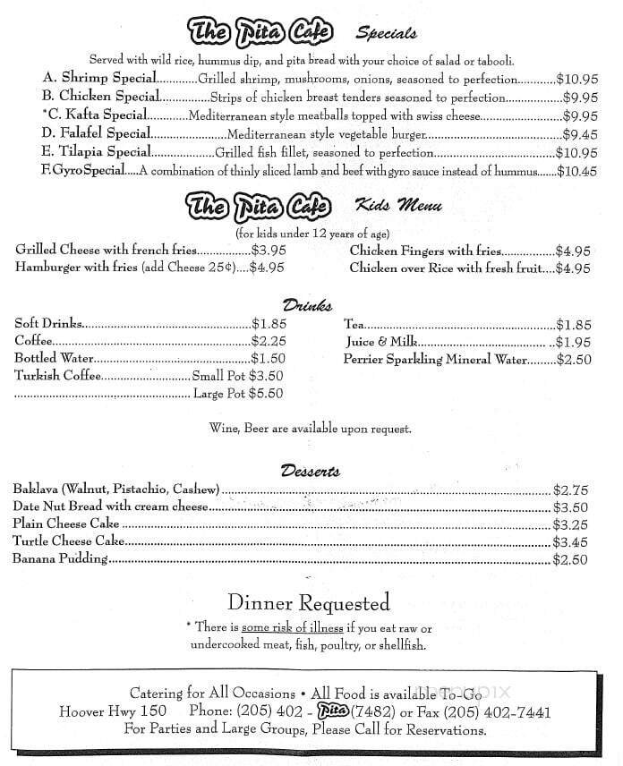 Menu page 2