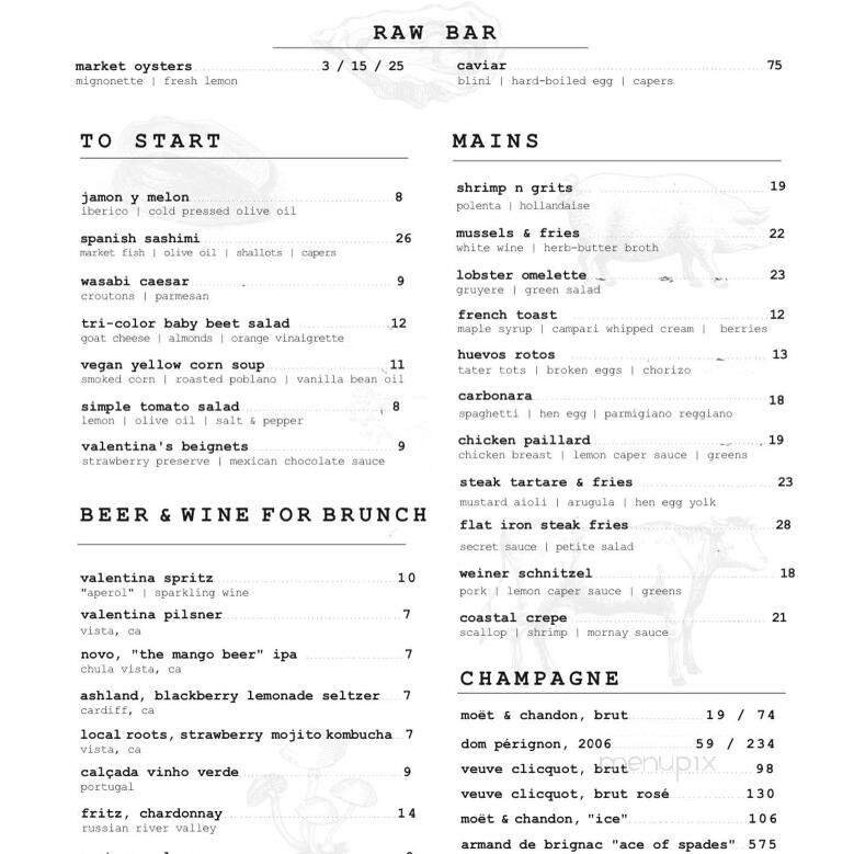 Menu page 1