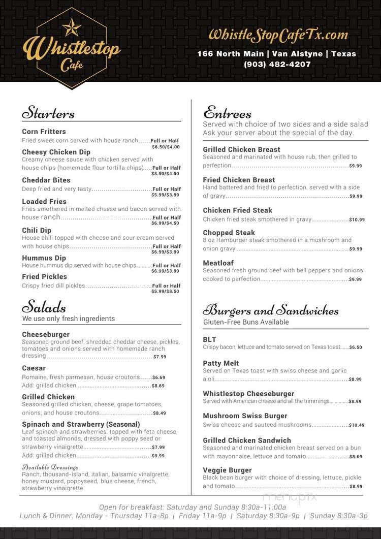 Menu page 1