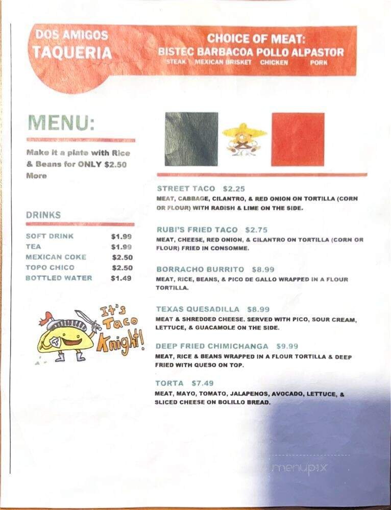 Menu page 1