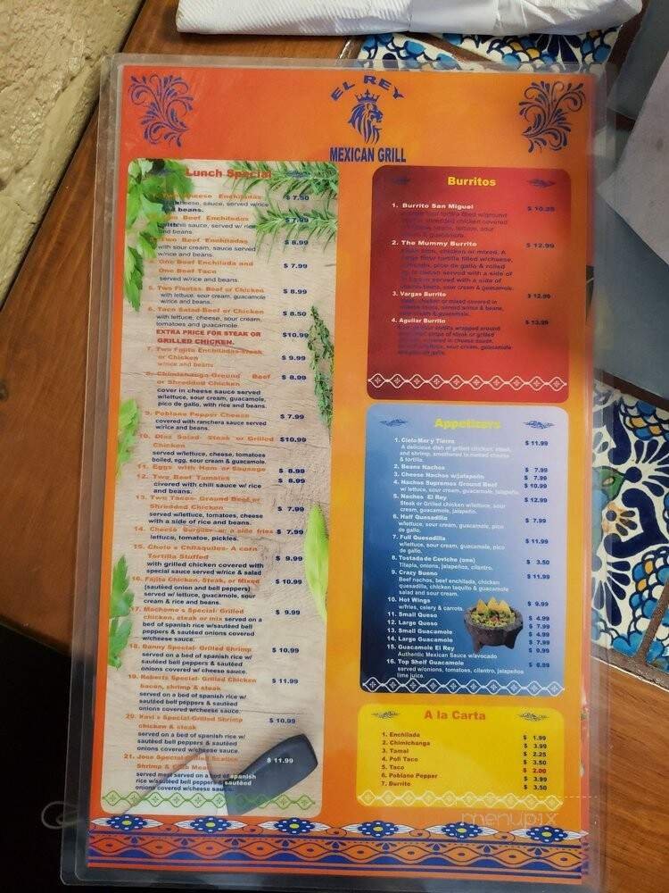 Menu page 1