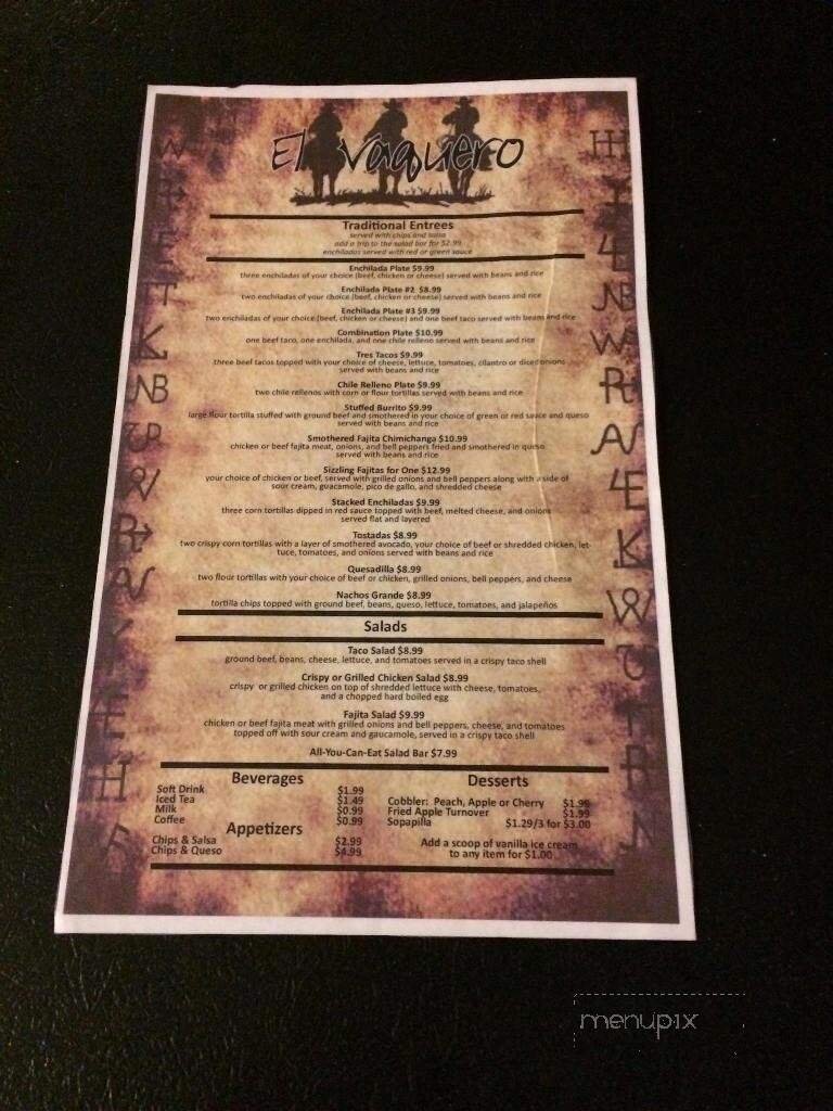 Menu page 1