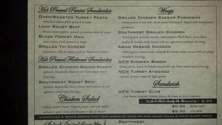 Menu page 2