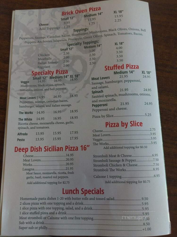 Menu page 2