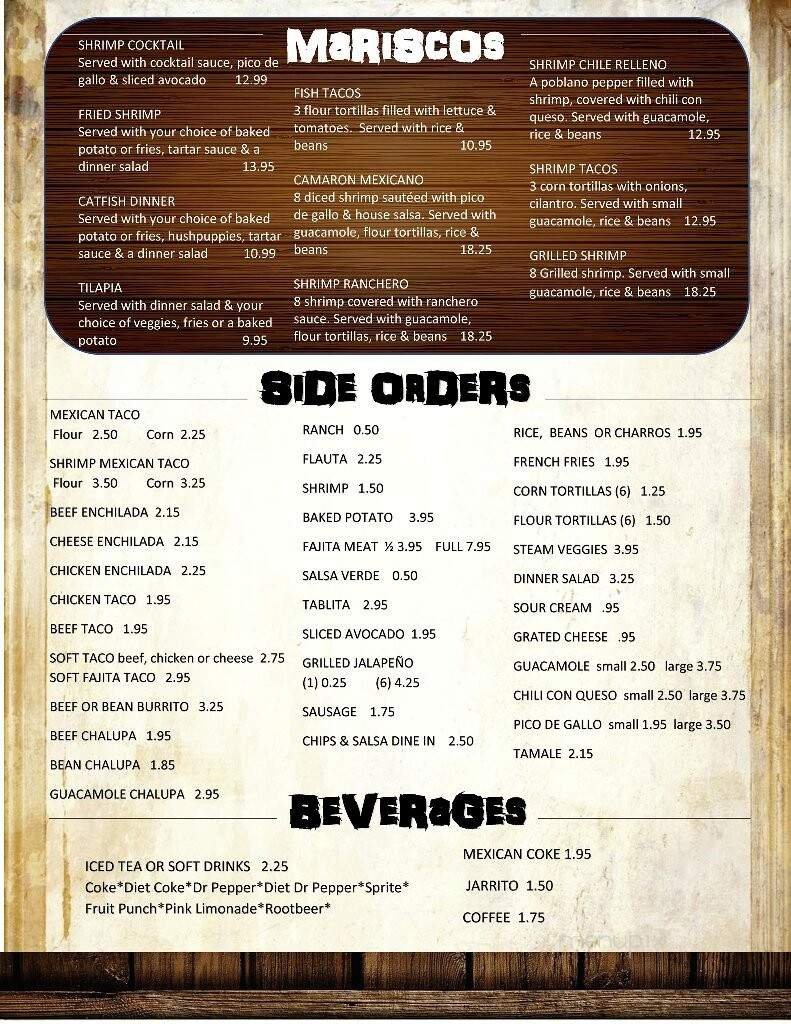 Menu page 1