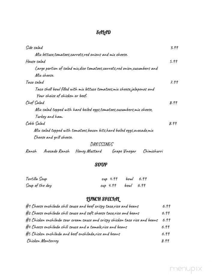 Menu page 2