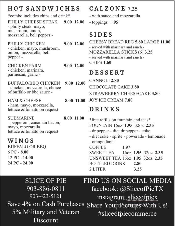 Menu page 1