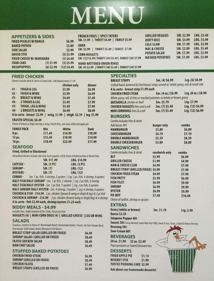 Menu page 1