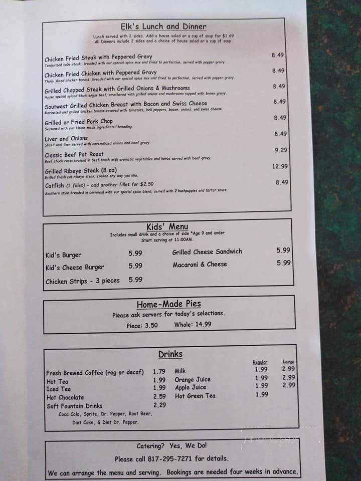 Menu page 1