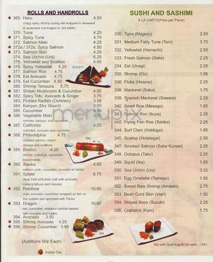 Menu page 2