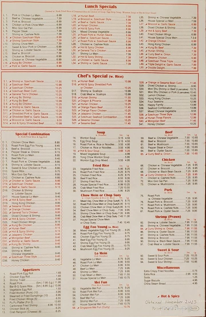 Menu page 2