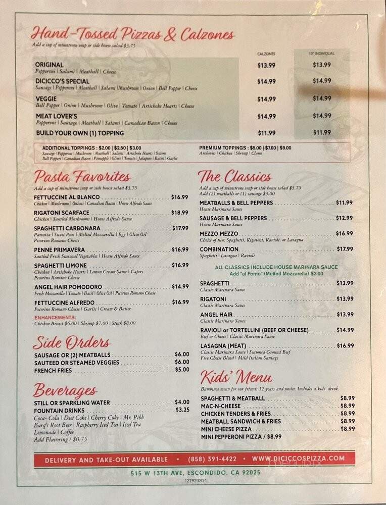 Menu page 2