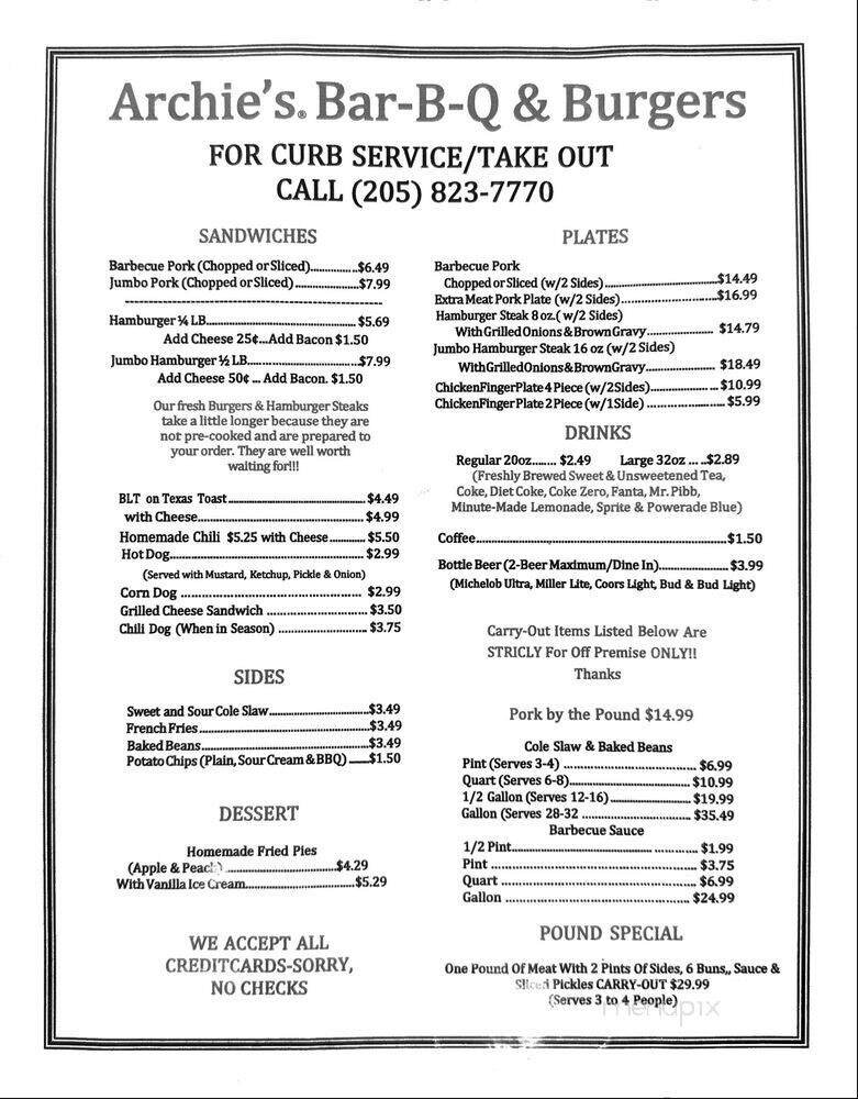 Menu page 1
