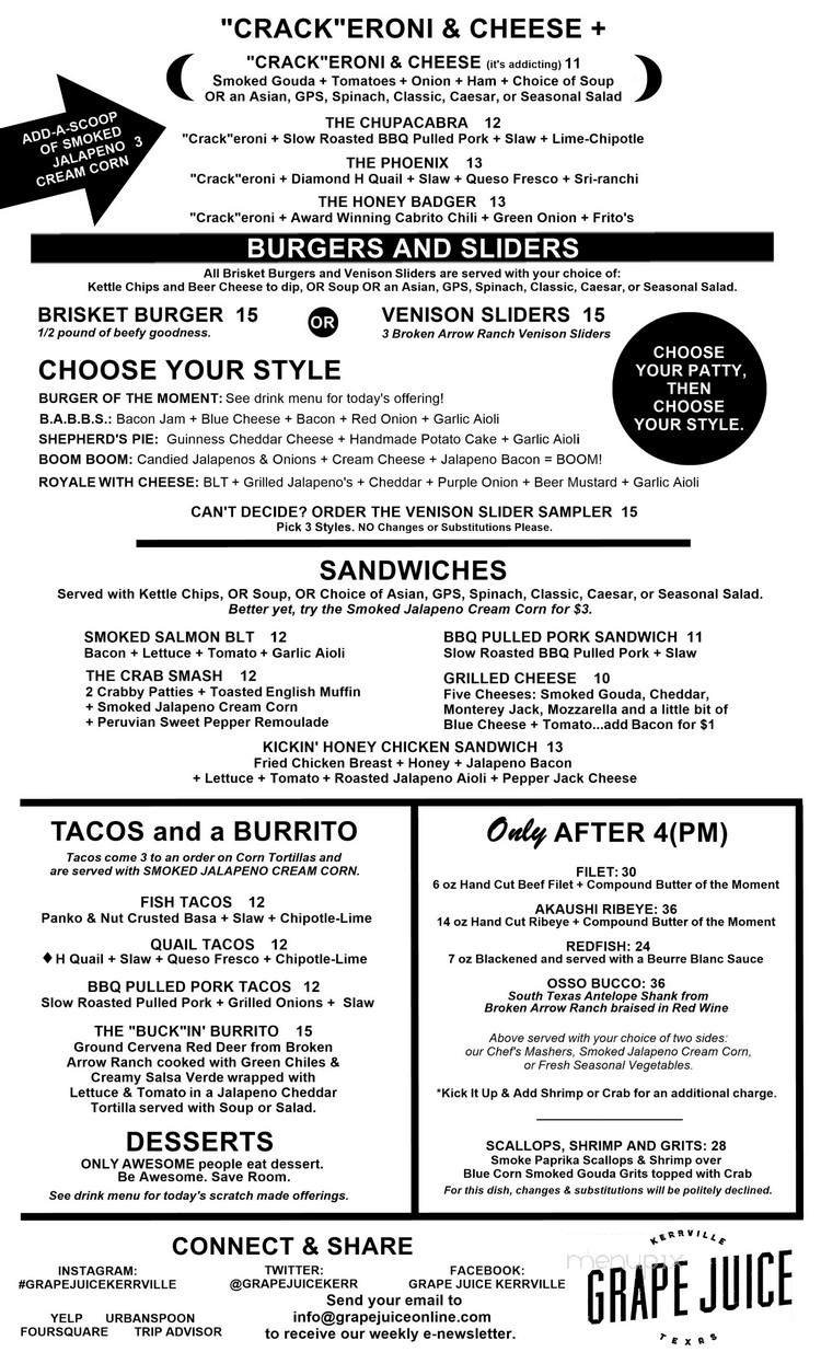 Menu page 2