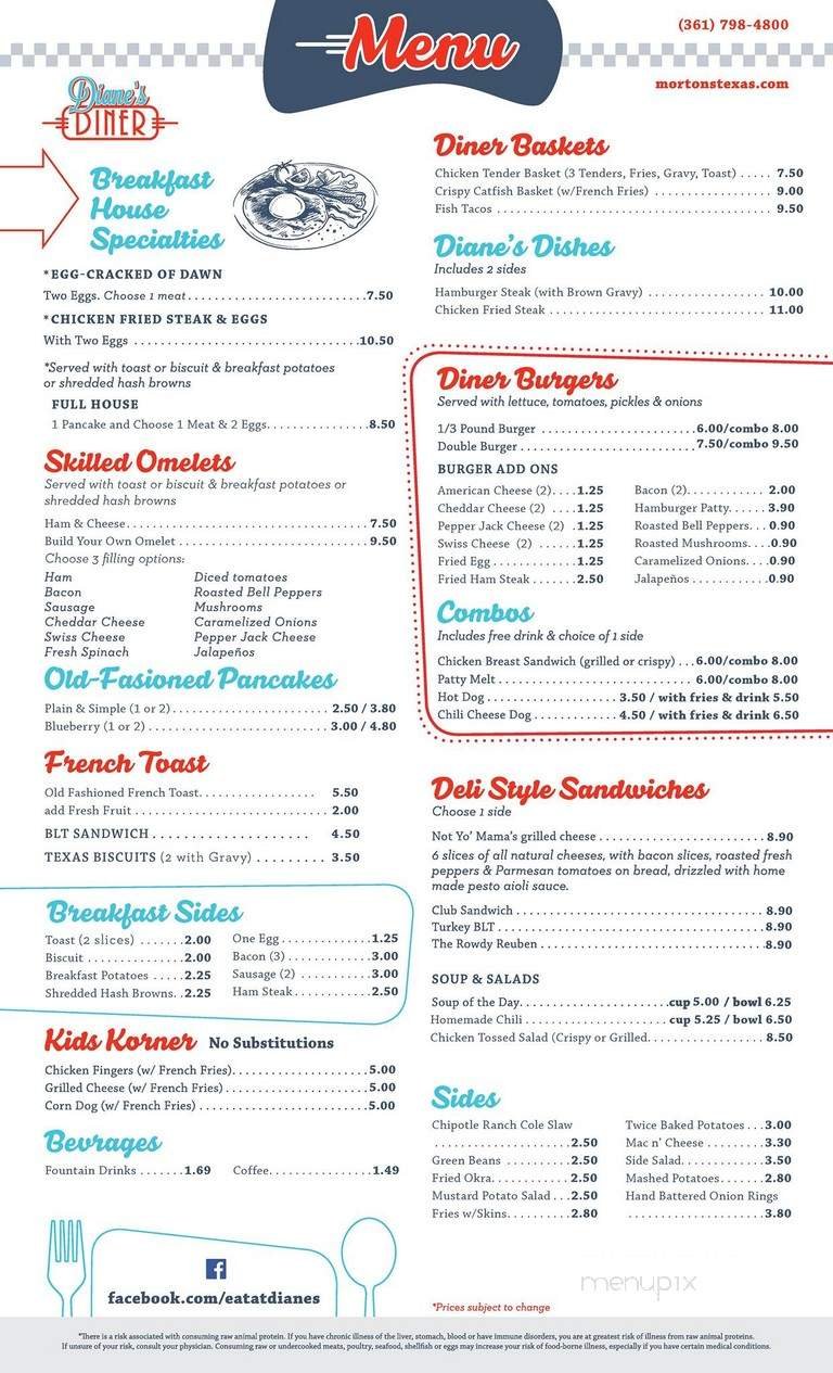 Menu page 1