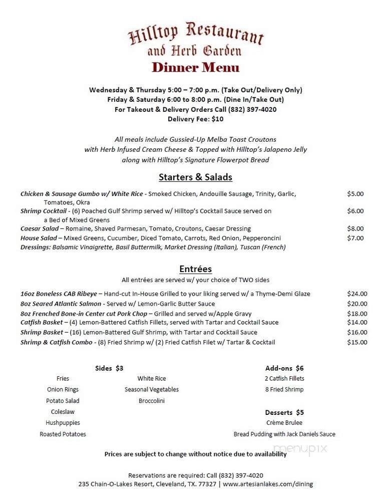 Menu page 2