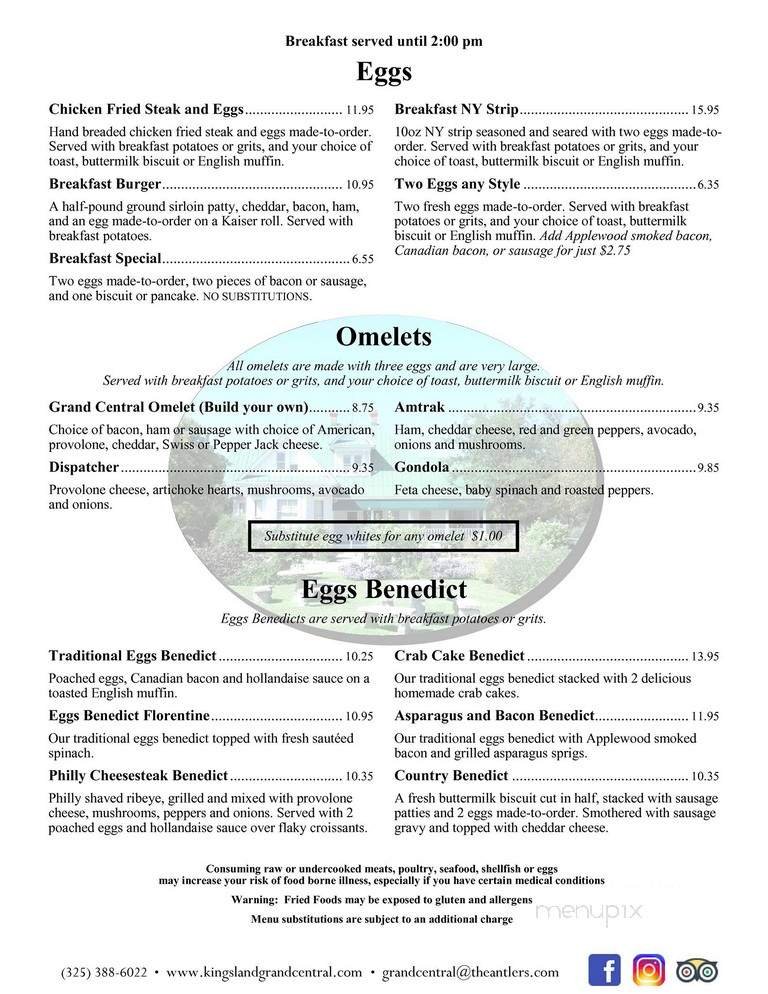 Menu page 1