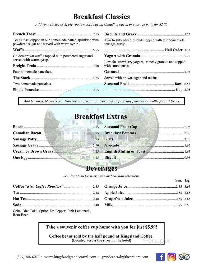 Menu page 2