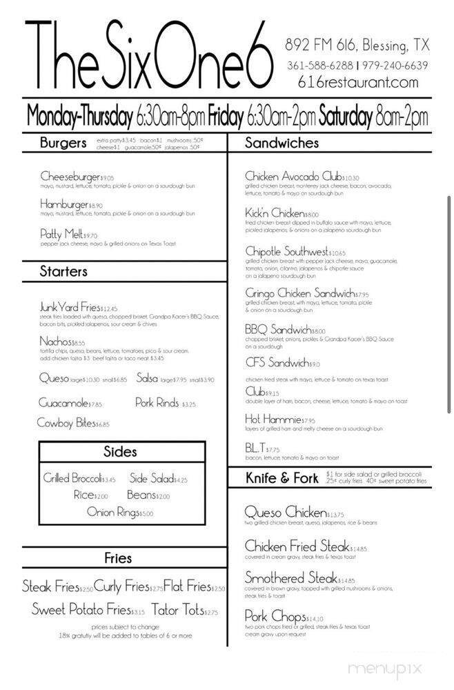 Menu page 2