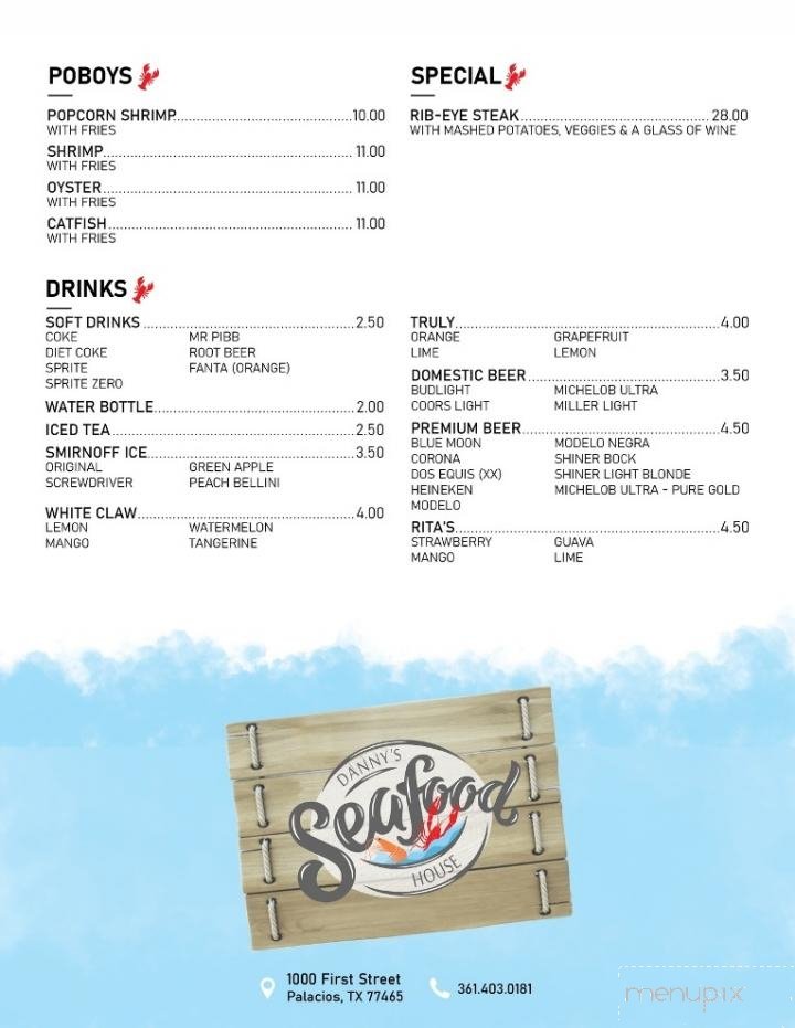 Menu page 1