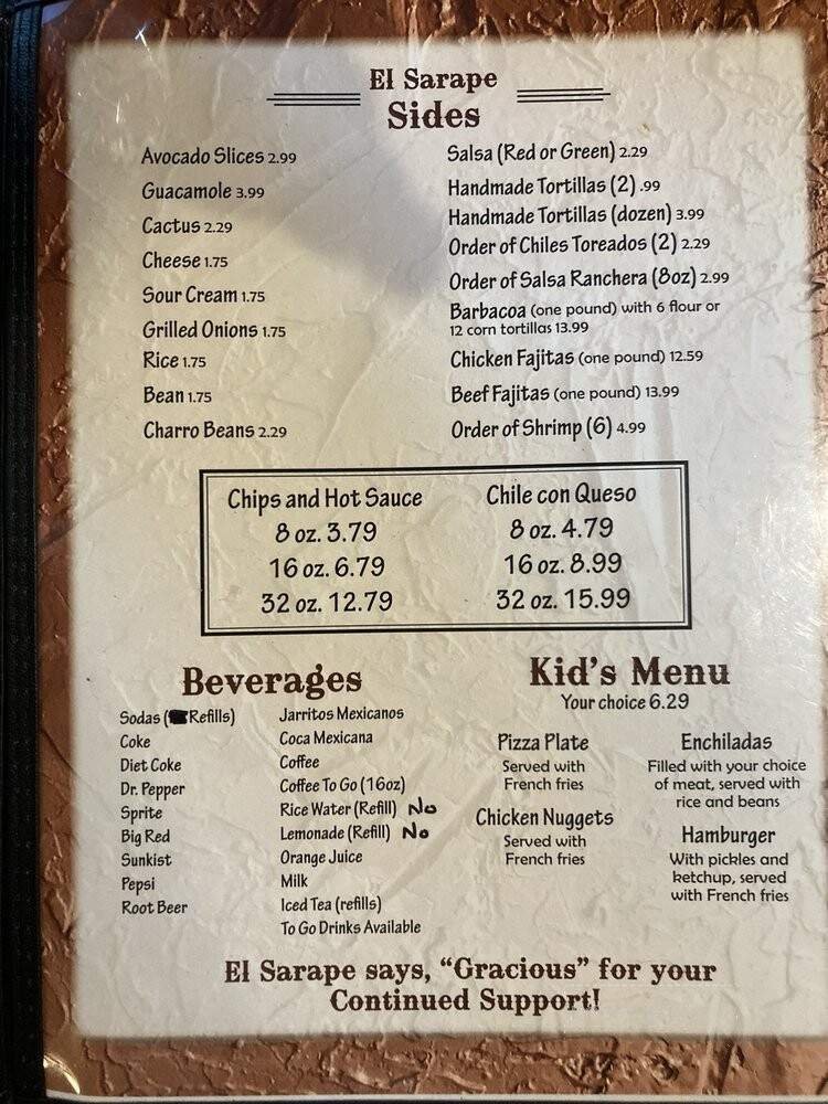 Menu page 2