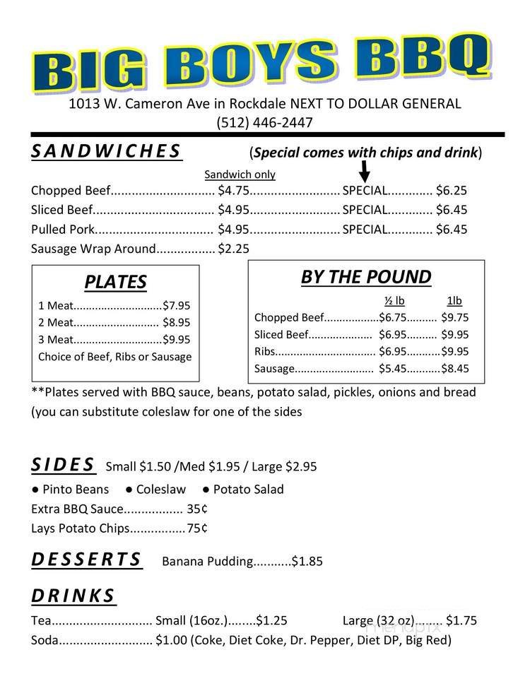Menu page 2