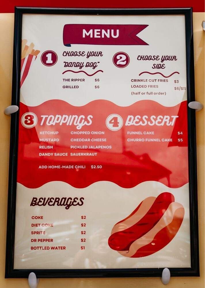 Menu page 1