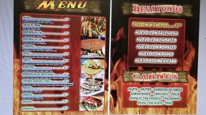 Menu page 1