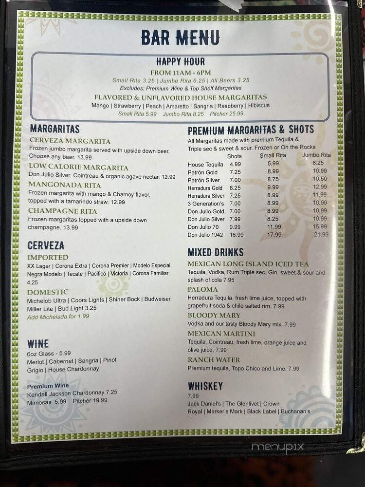 Menu page 2