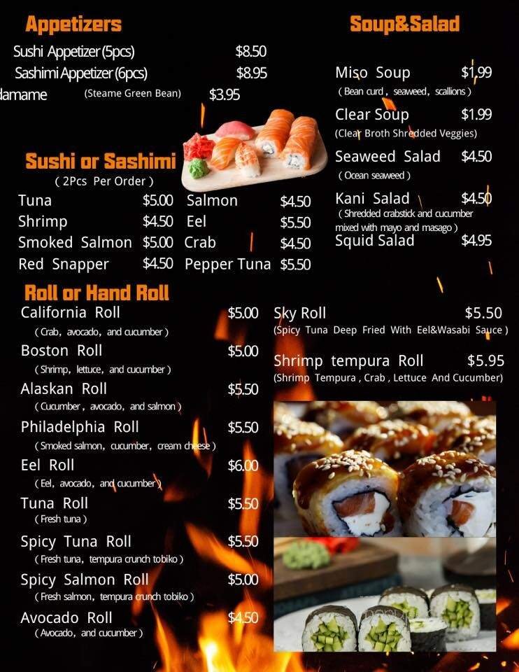 Menu page 1