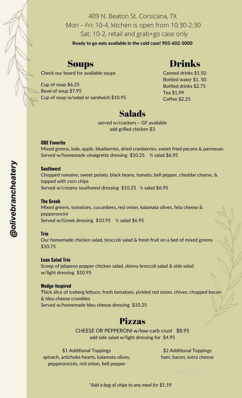 Menu page 2