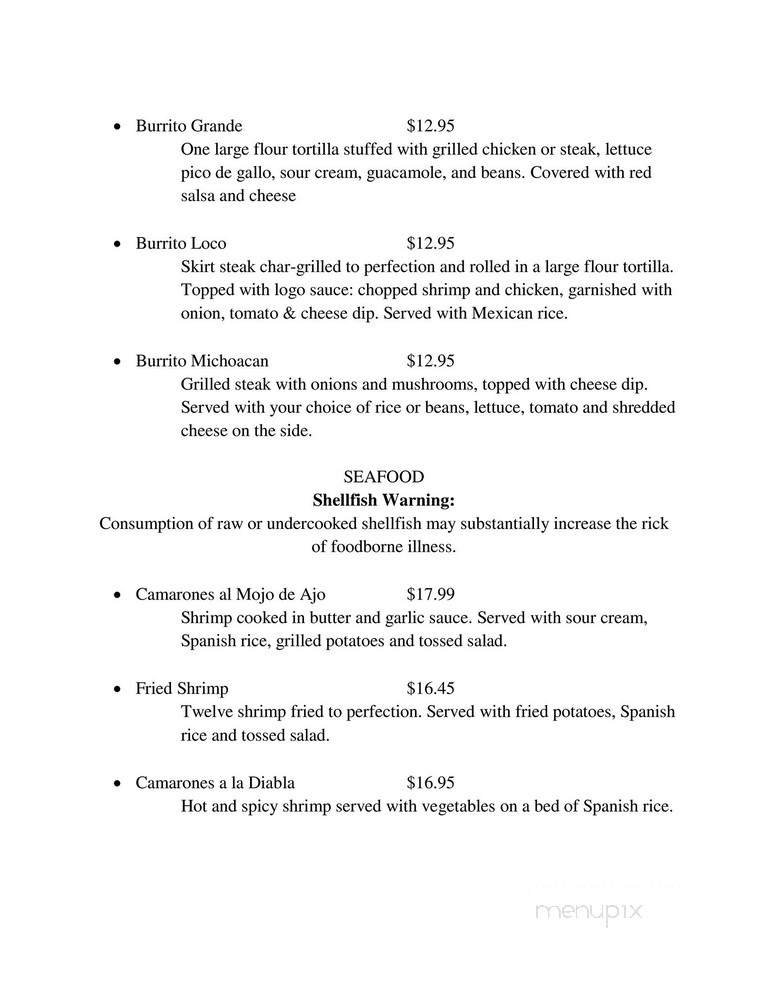 Menu page 12