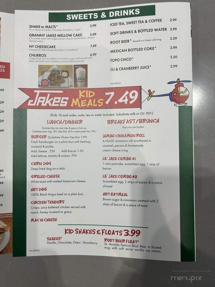 Menu page 1
