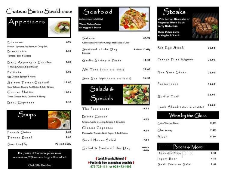 Menu page 1