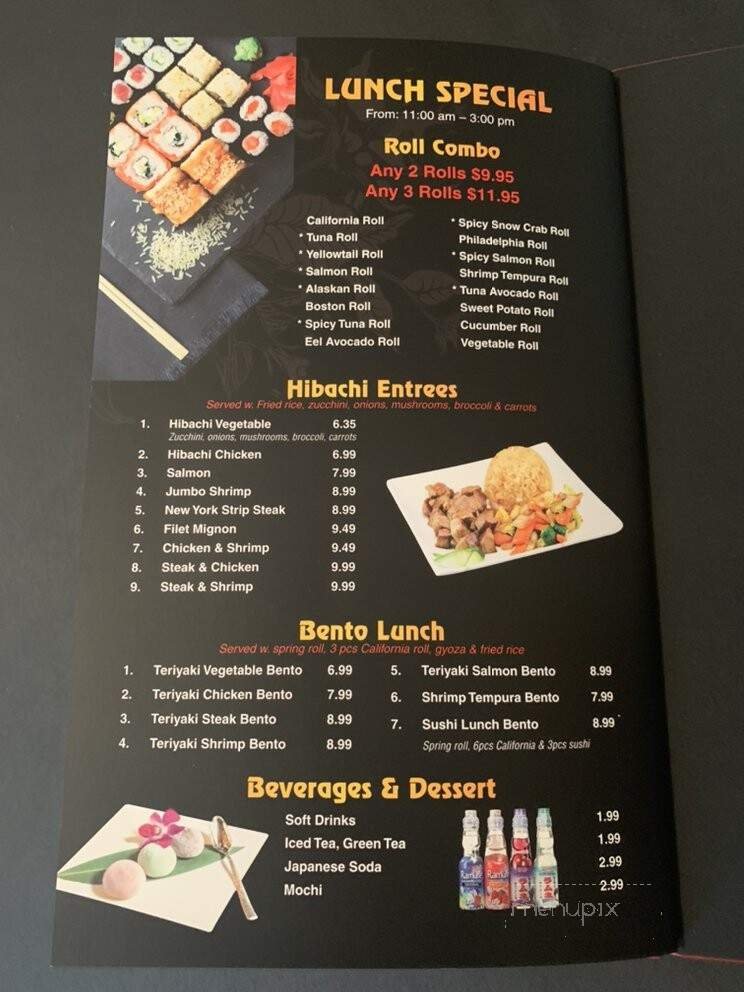 Menu page 1