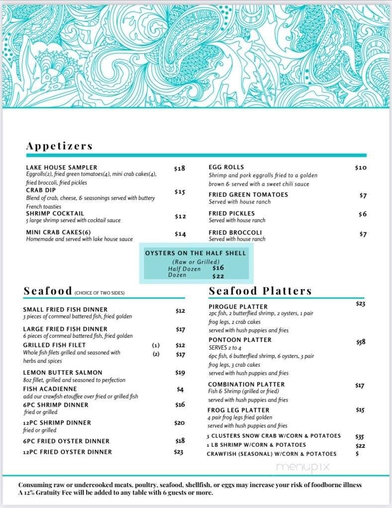 Menu page 1